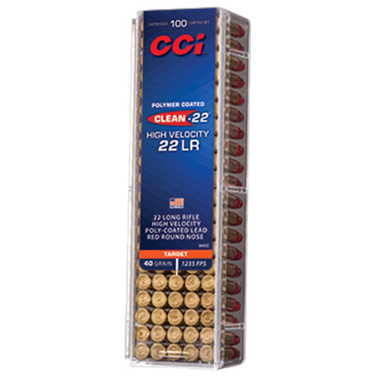 CCI 22LR SV TARGET RED POLYCOAT 40GR 100/50 - Ammunition